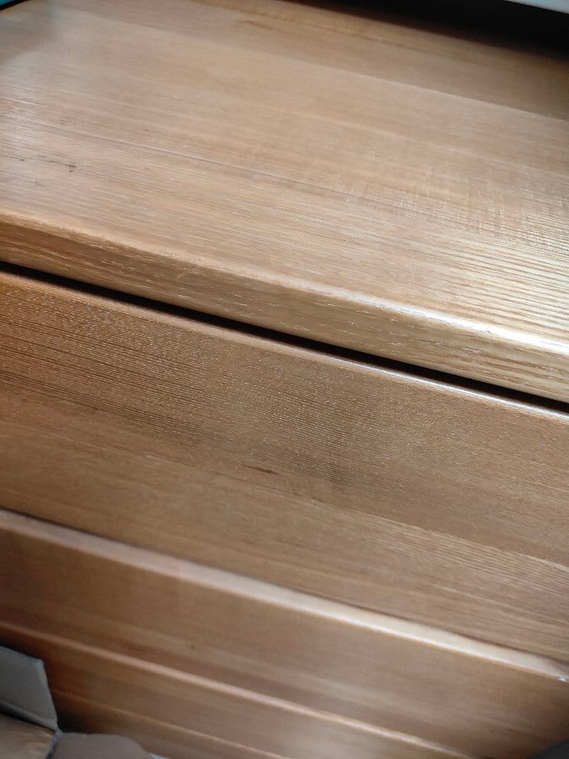 無印良品　タモ材木目調 4段チェスト