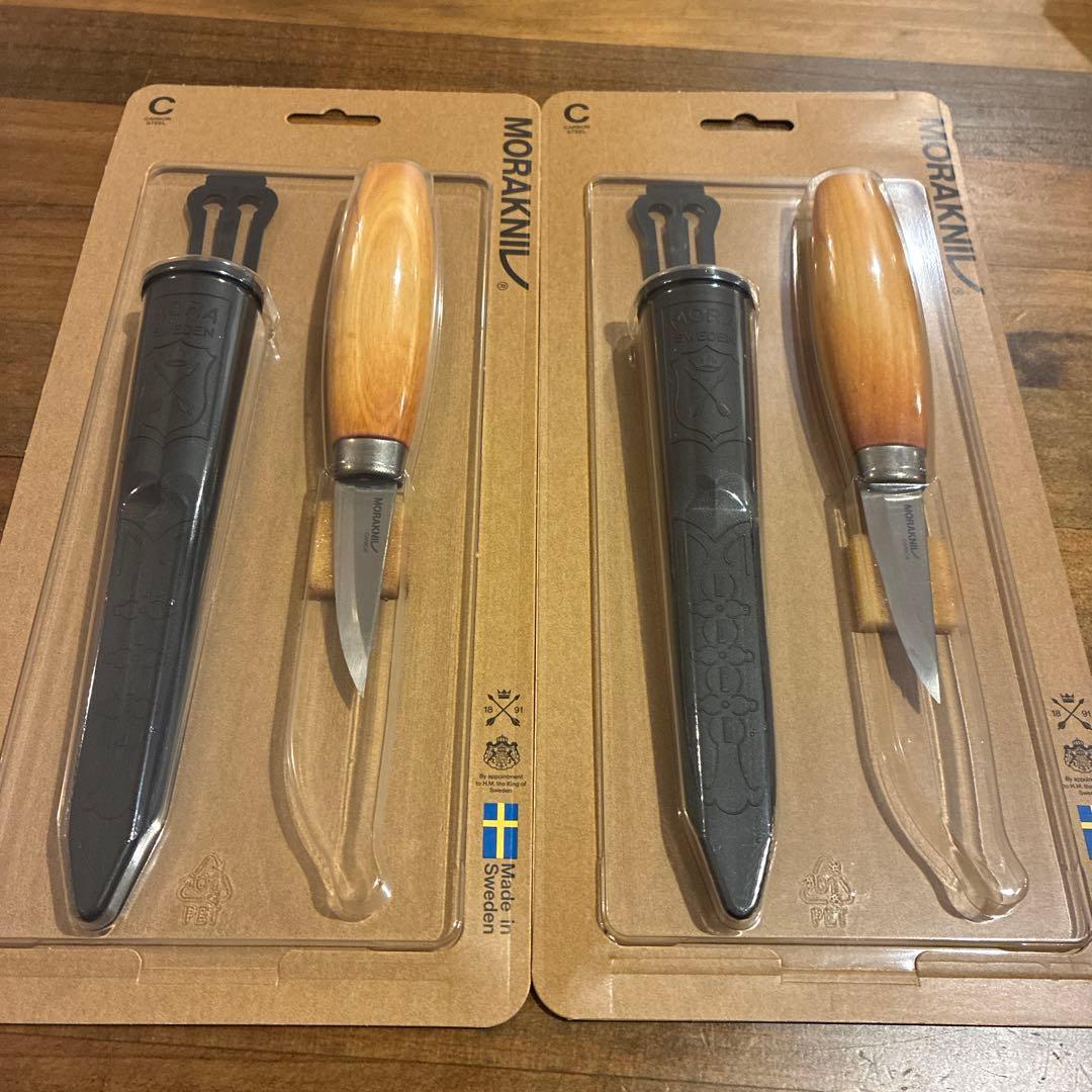 新品　国産　ククサ　2個セット＋アウトドアナイフ