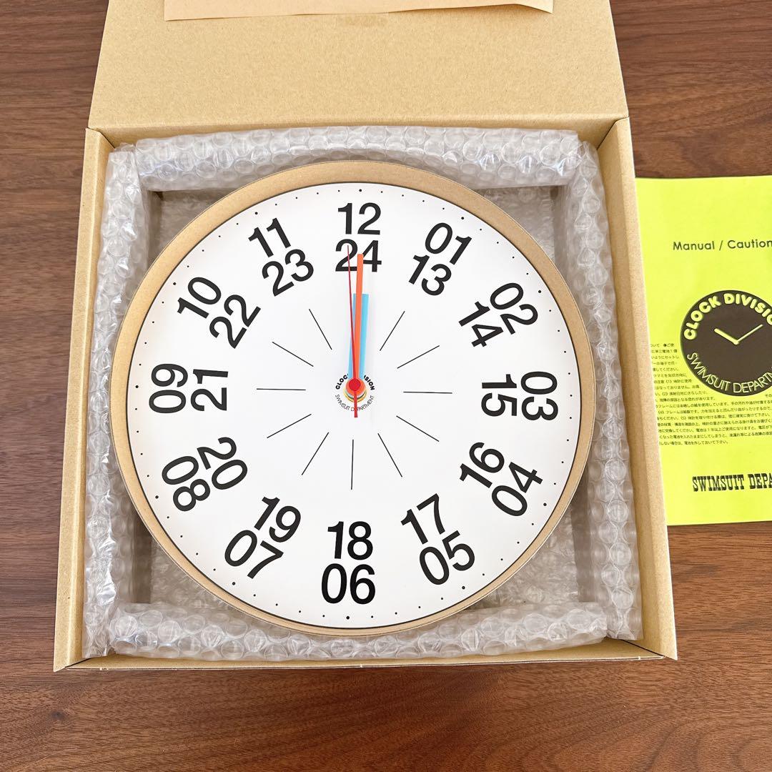 【新品未使用】スイムスーツデパートメント ウォールクロック「24hours」