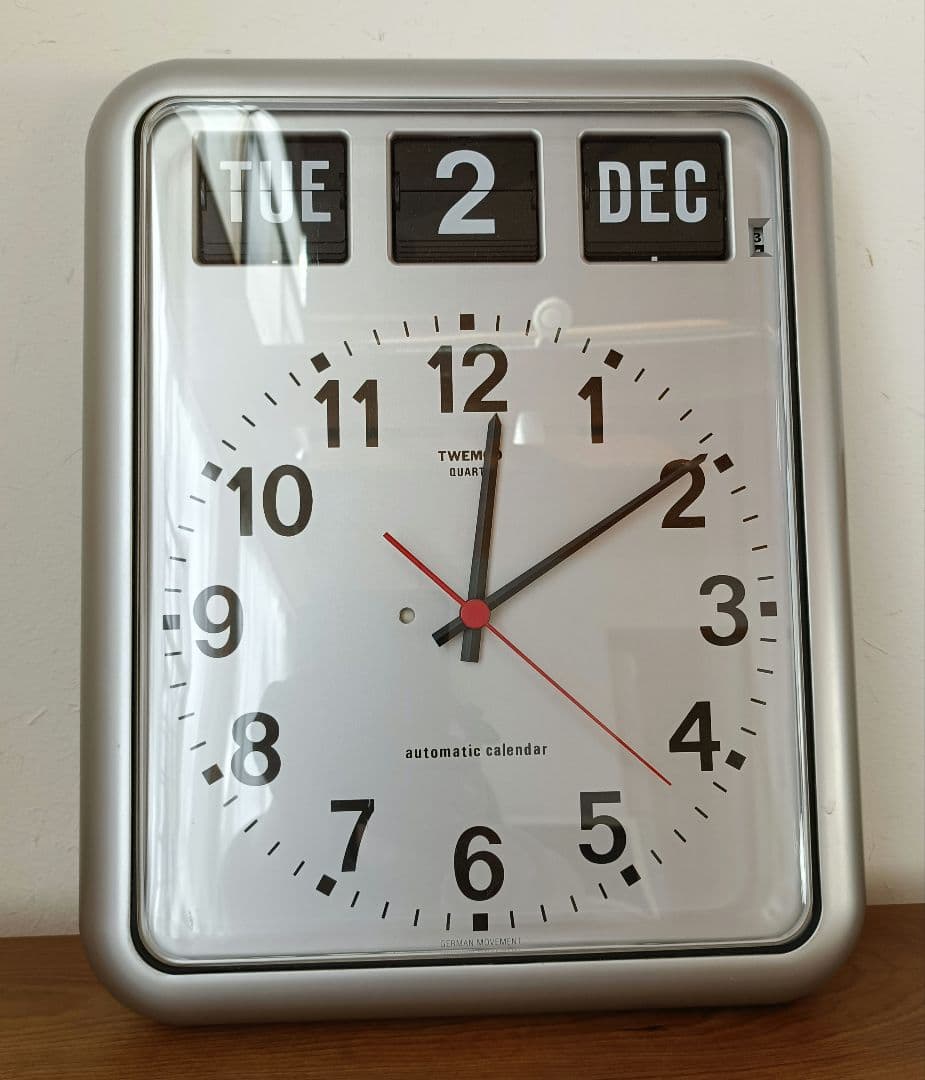 TWEMCO　トゥエンコ　 BQ-12　シルバー　掛け時計　時計　クロック