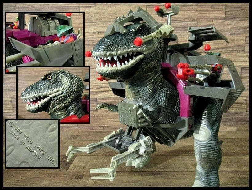 動作確認済 当時モノ エポック社 武装恐竜ダイノス ルーラン軍 ティラノサウルス