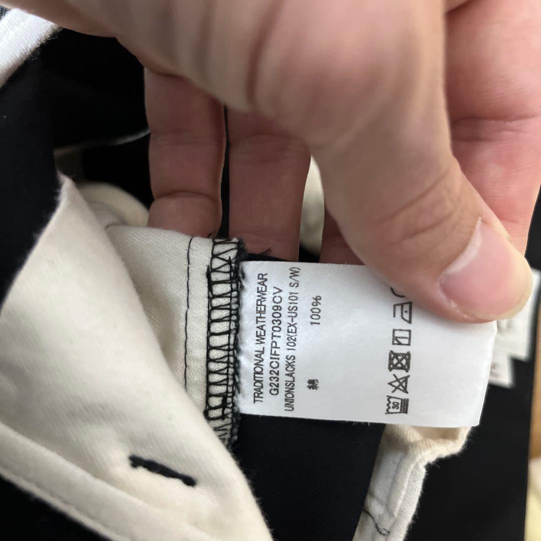 トラディショナルウェザー　ユニコーンスラックス102 ブラック　sサイズ