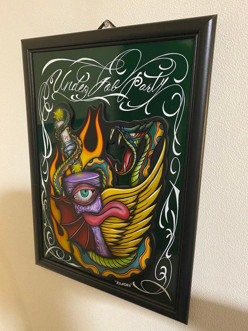 額付き　ハンドメイドアート