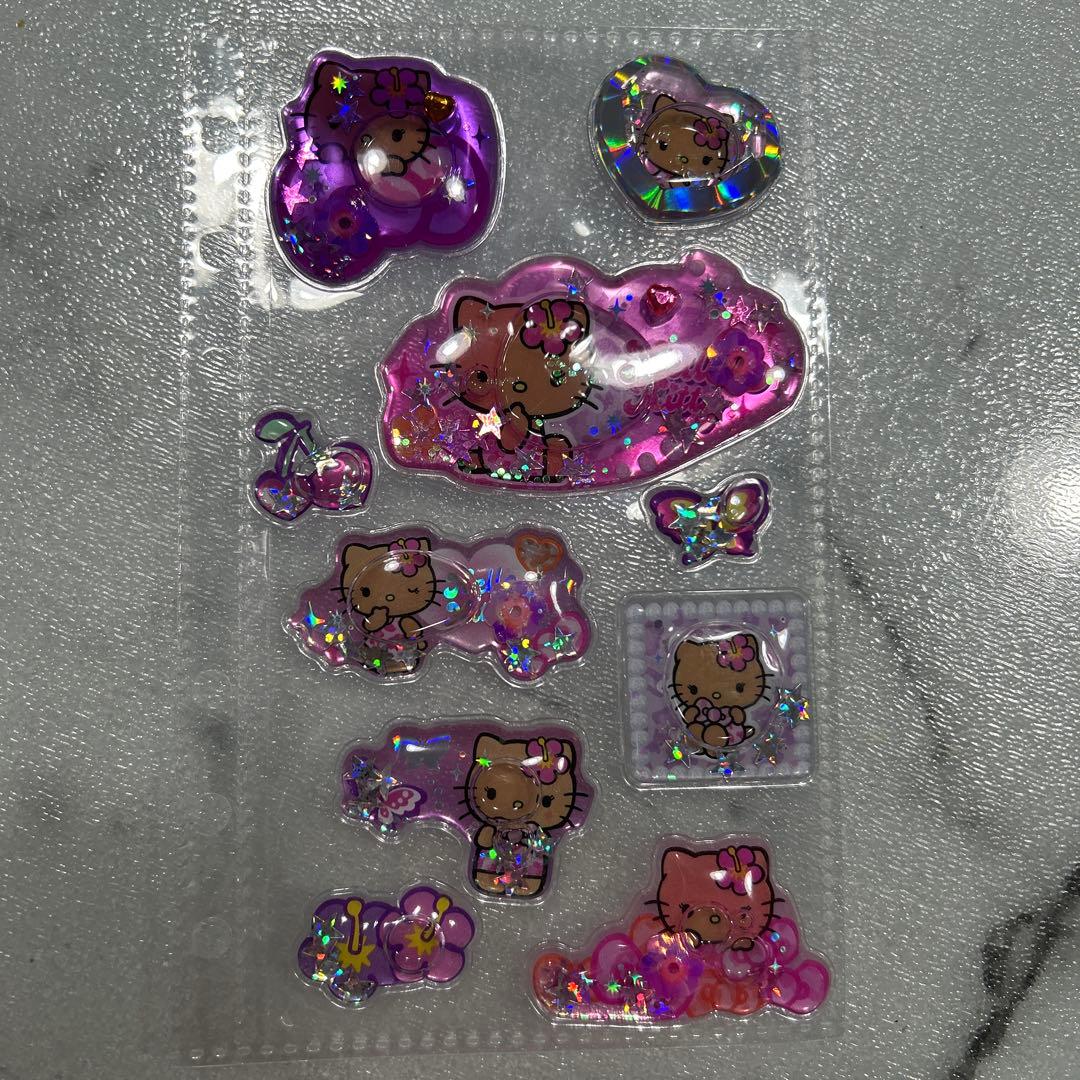 最終値下げ　キティシール帳　完成品　19ページ　キーホルダー付き