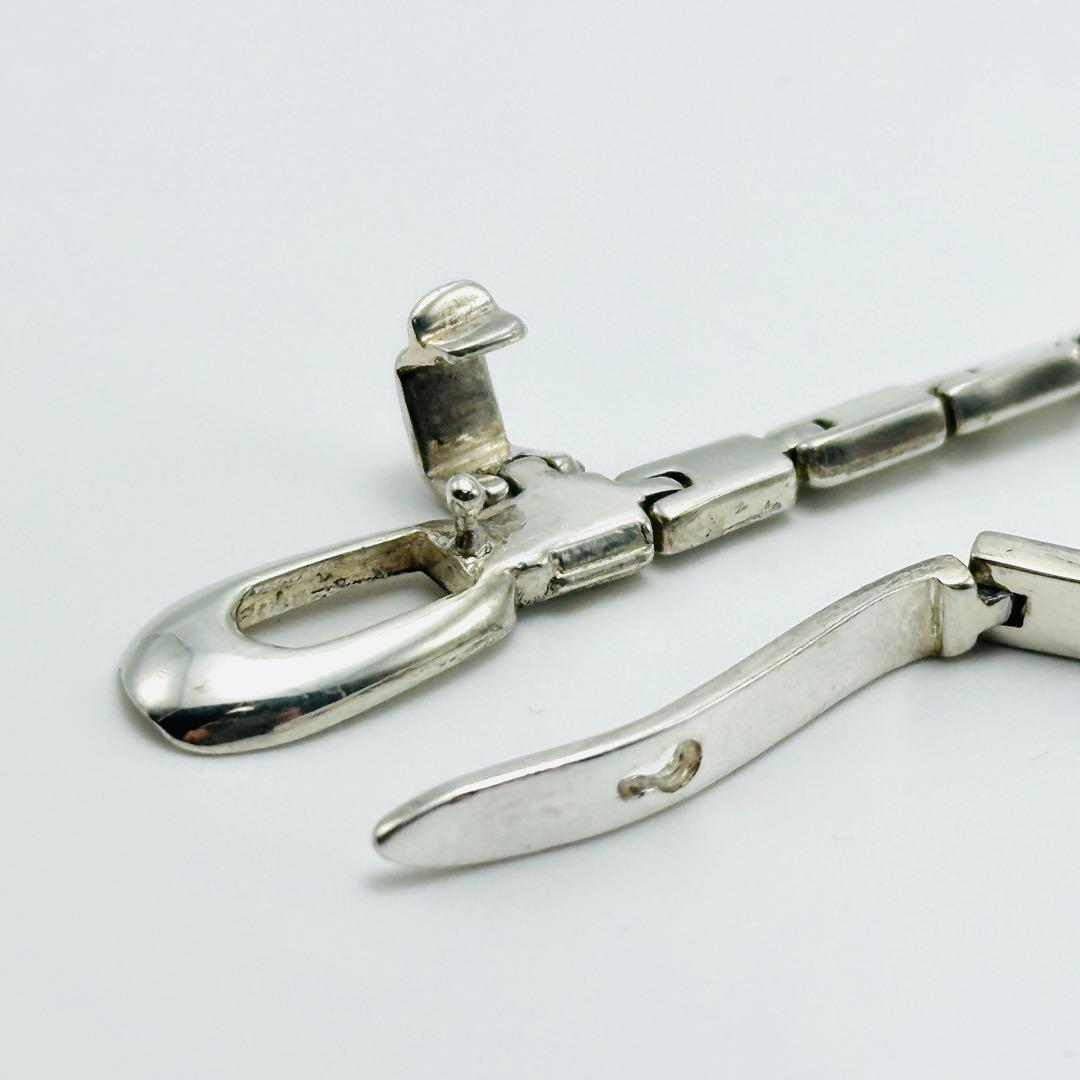 GUCCI ヴィンテージ　ID ブレスレット　バックルモチーフ　925