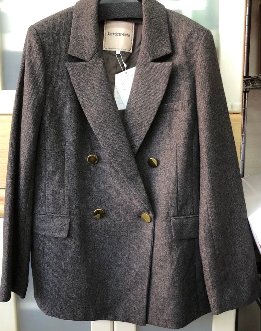 アプワイザー・リッシェ Apuweiser-riche ダブルテーラージャケット