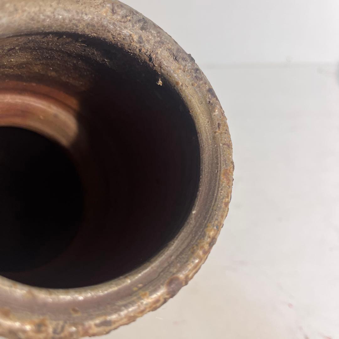 備前窯変耳付花入　備前焼　人間国宝　花器　花生け　花瓶　名工