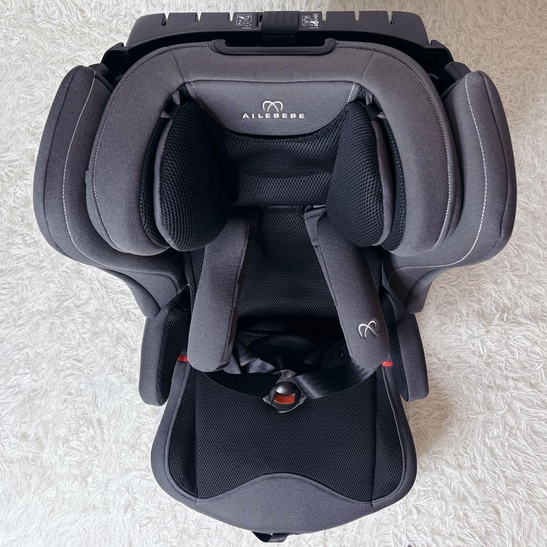 良品✨エールべべ パパット2 プレミアム ジュニアシート ISOFIX グレー