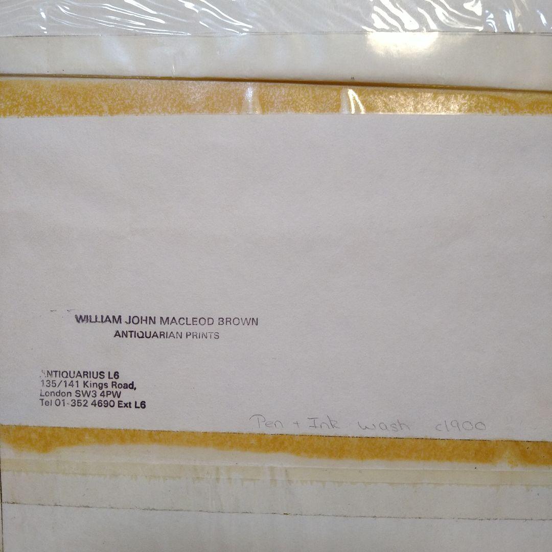 アンティーク絵画 1900年 イギリス 犬 カラー