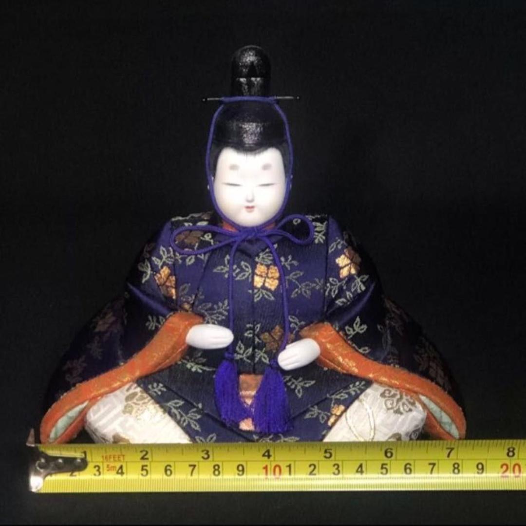 人形専門店蔵出し！ 木目込み人形作家 木村一秀作「大和雛」雛人形 親王飾り