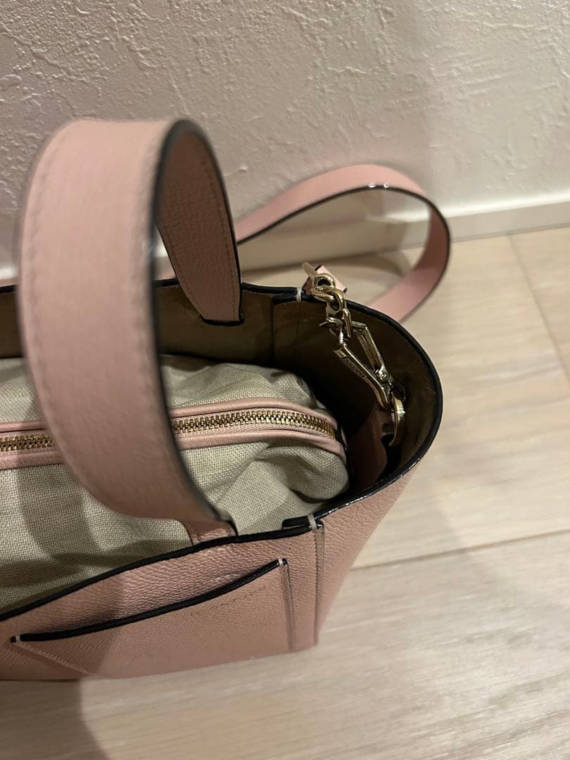 Valextra バケットバッグ マイクロ ペオニア