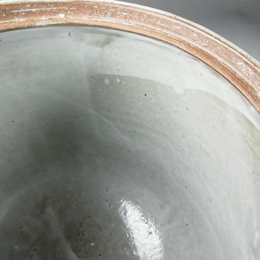 Ｔ２１１　水指　『柳絵』『平安　尾形周平造』　共箱　茶道具