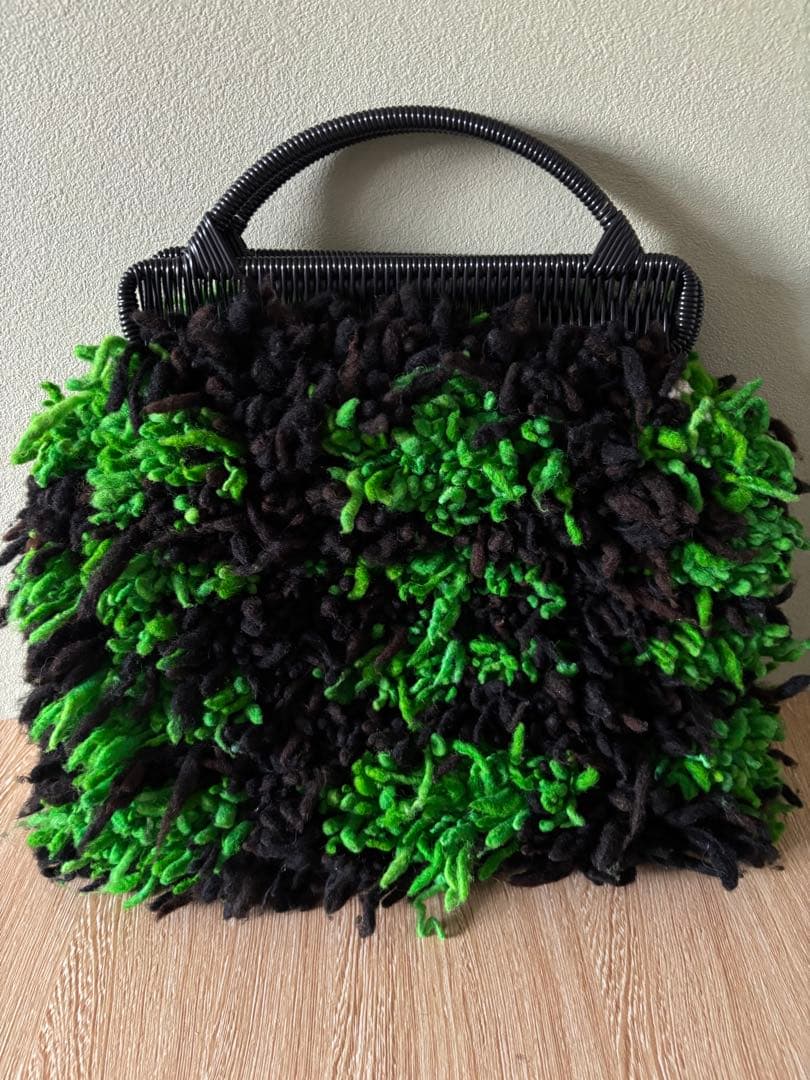 MARNI MARKET Woolyバッグ　ファーングリーン　マルニマーケット