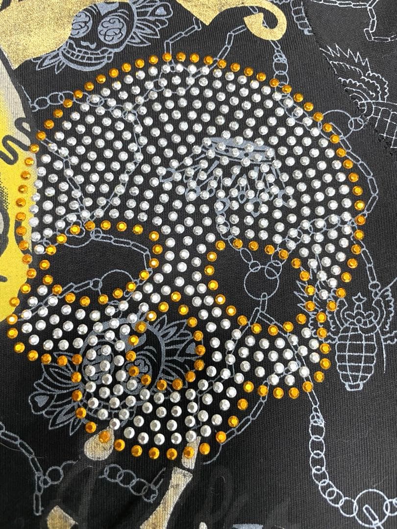 CHRSTIAN AUDIGIERスカル長袖Tシャツ