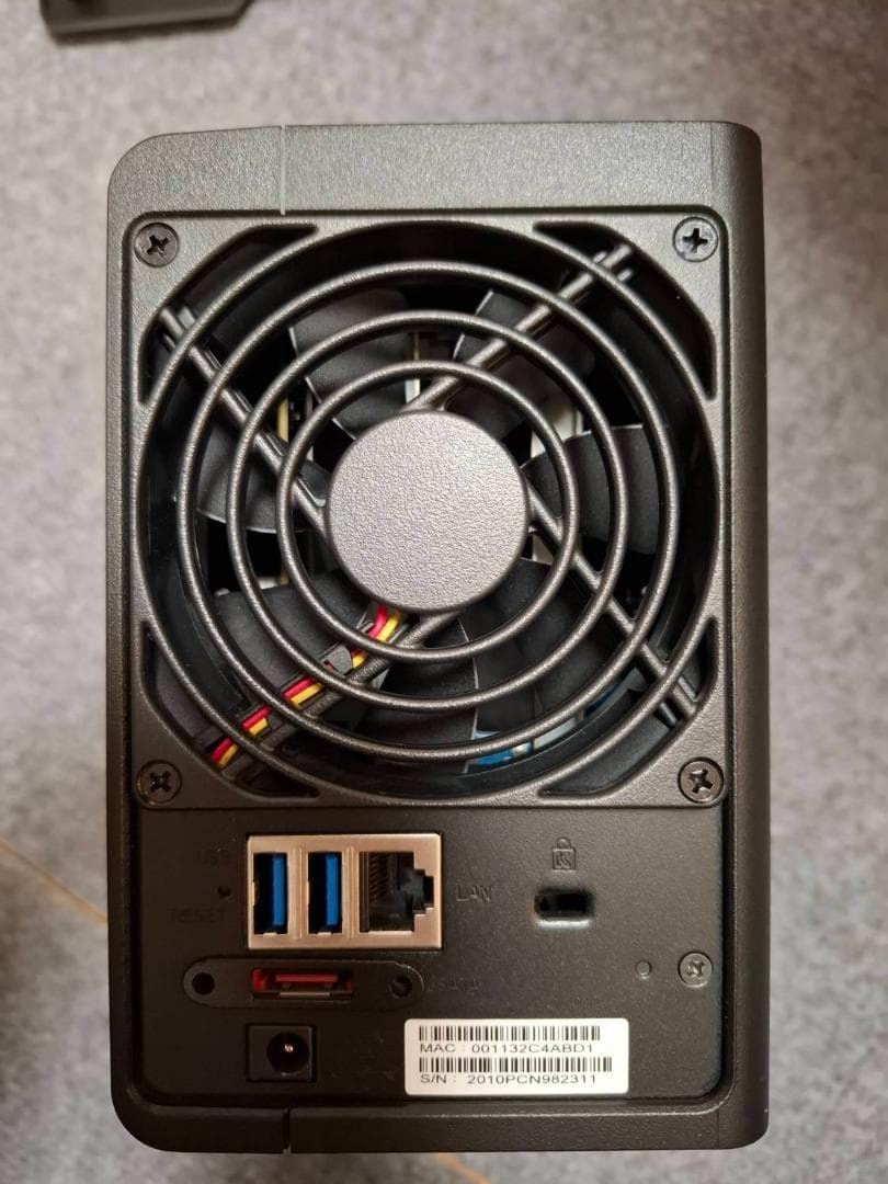 Synology DS218j NAS 2ベイ HDD(1TB*2)付き