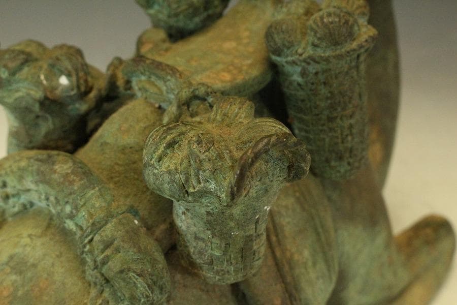 中国美術 青銅 駱駝 置物(LC746)