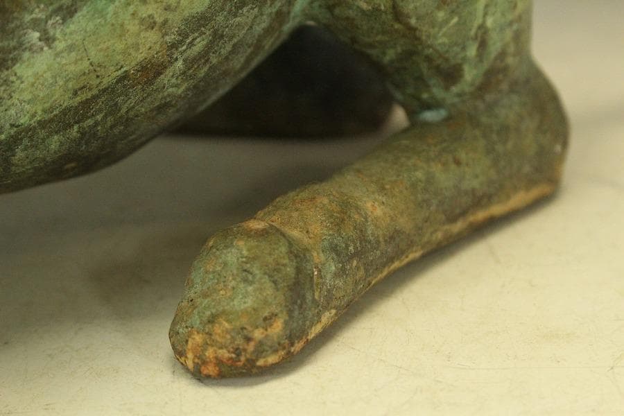 中国美術 青銅 駱駝 置物(LC746)