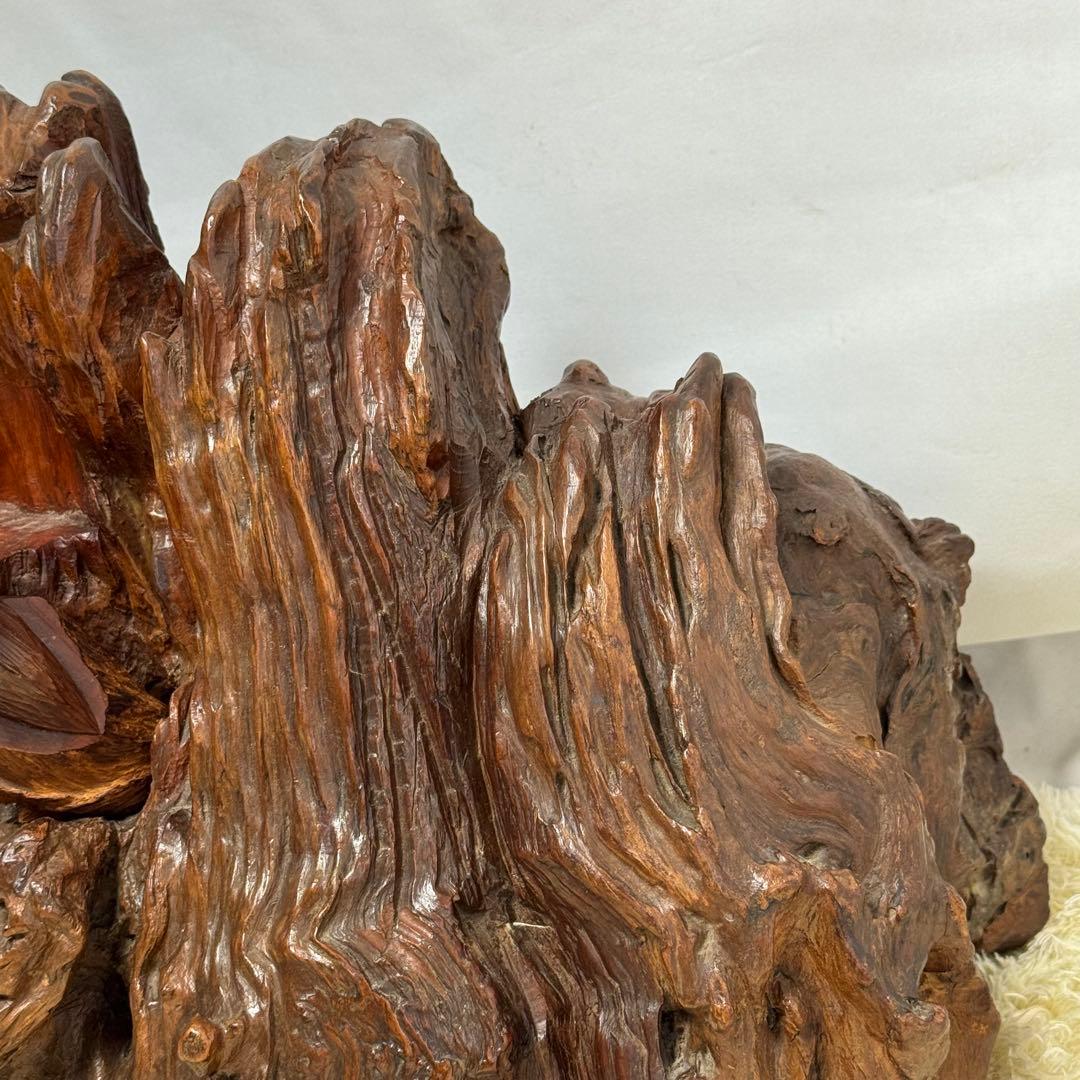 福禄寿　置物　天然木　木の根　木彫