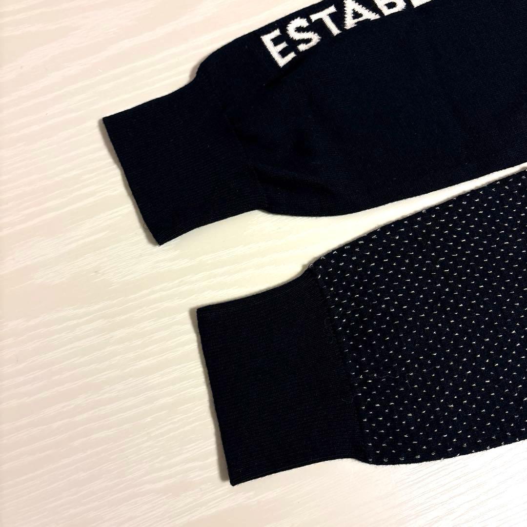 パーリーゲイツ☆新品 カシミヤタッチコットン コラーゲン加工タートルネックニット