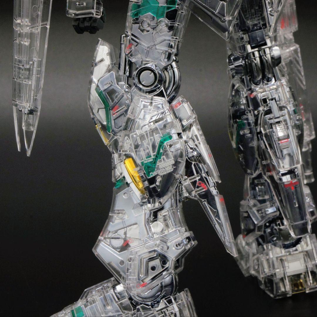 完成品【メッキ加工】MG νガンダム ver.ka メカニカルクリア 制作 限定