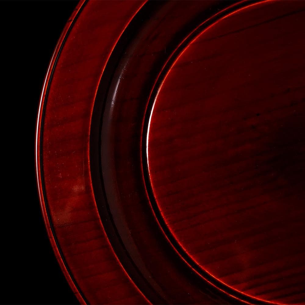 T　秀斉作　 利休好字　干菓子盆　茶道具　盆　お茶　木製　共箱