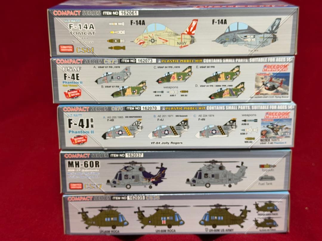 F-14 他 フリーダムモデル コンパクトシリーズ 全5個セット