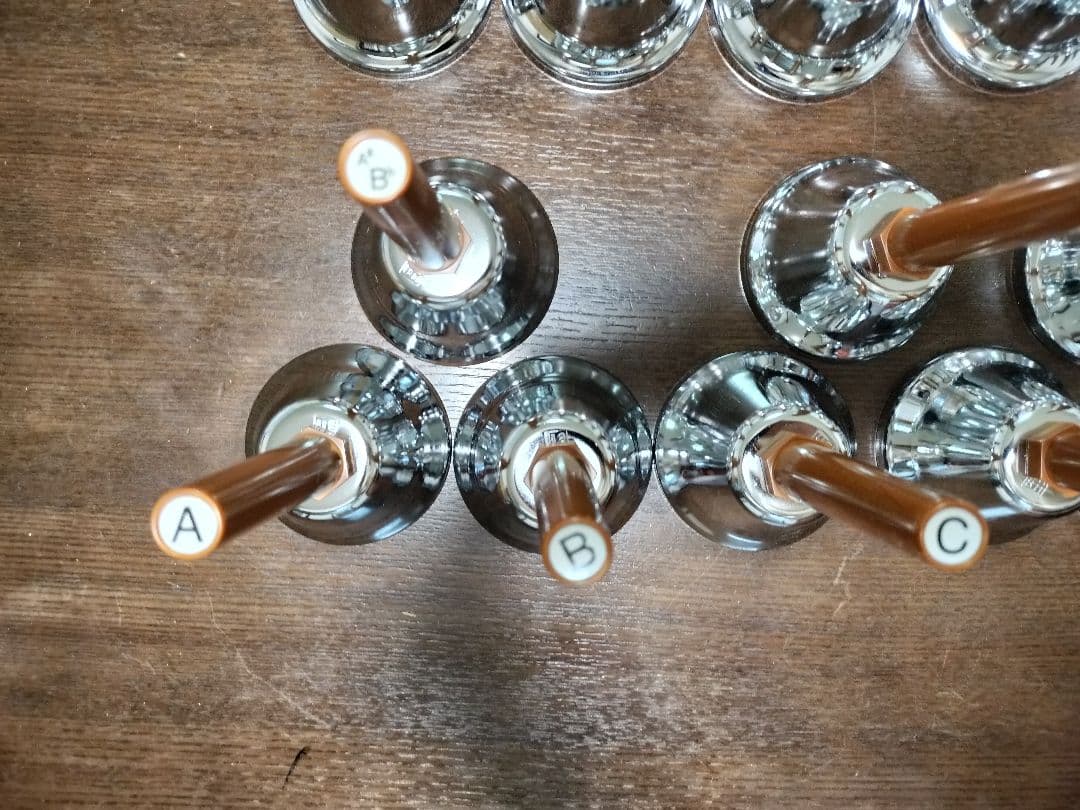 まる様【美品・一部新品】ウチダ　ミュージックベル　MB-S 23音組　ハンドベル