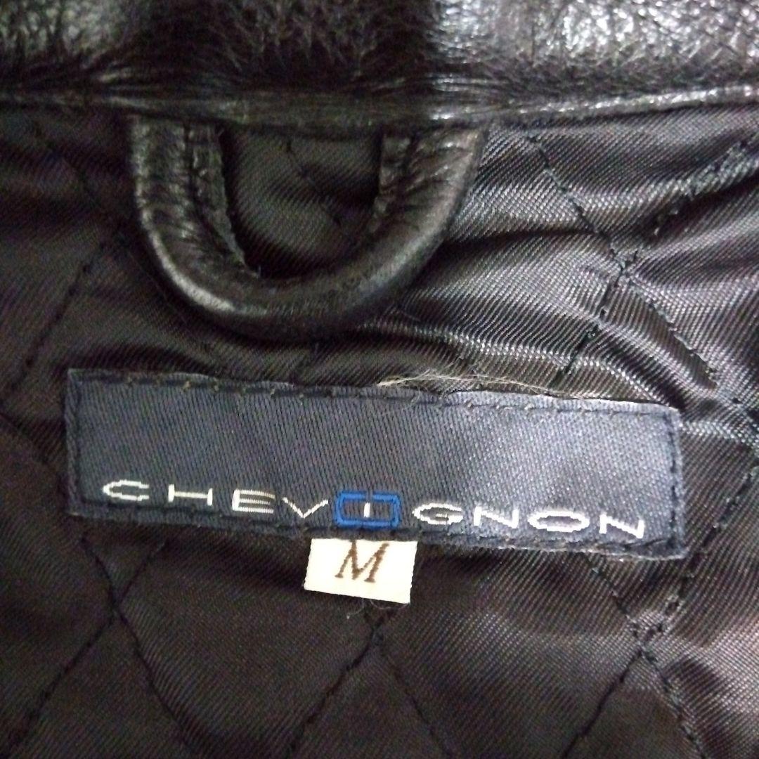 【極美品‼️】CHEVIGNON シェビニオン　レザーライダースジャケット