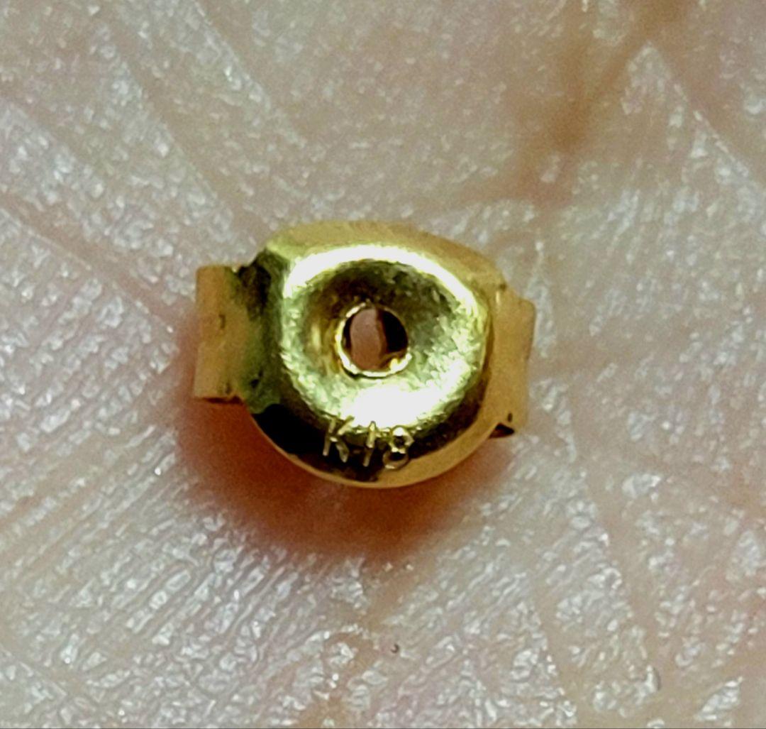 森さま専用　K18 パールピアス 両耳 キャッチ含む 18金 本真珠 小ぶり