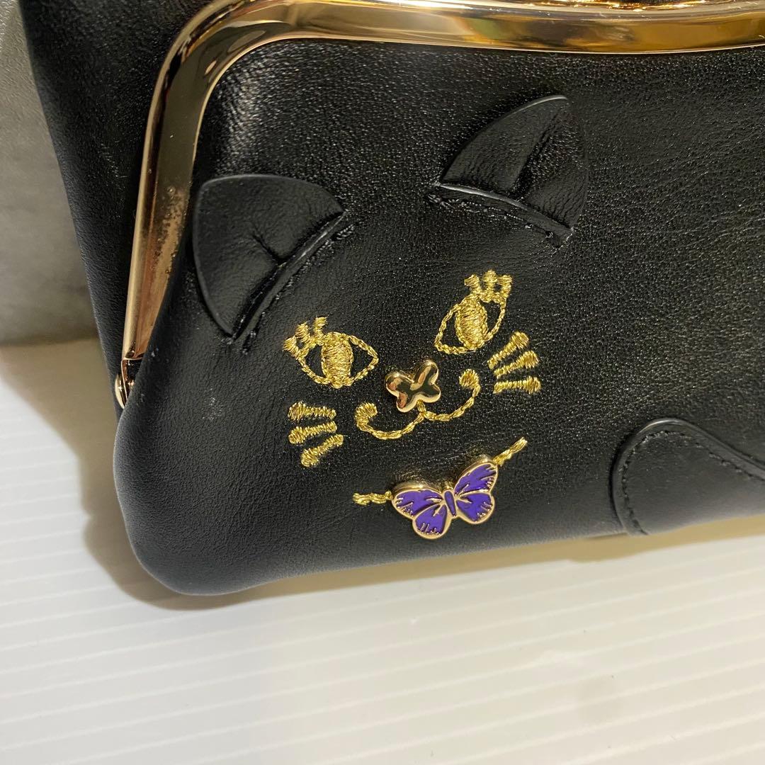 【極美品】ANNA SUI　マイティティ　２つ折財布　ブラック