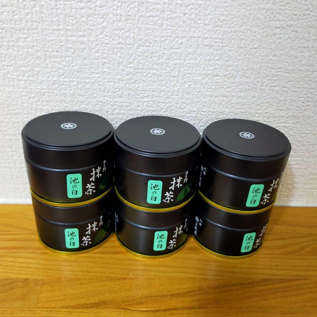 星野抹茶　池の白　２０ｇｘ６缶セット