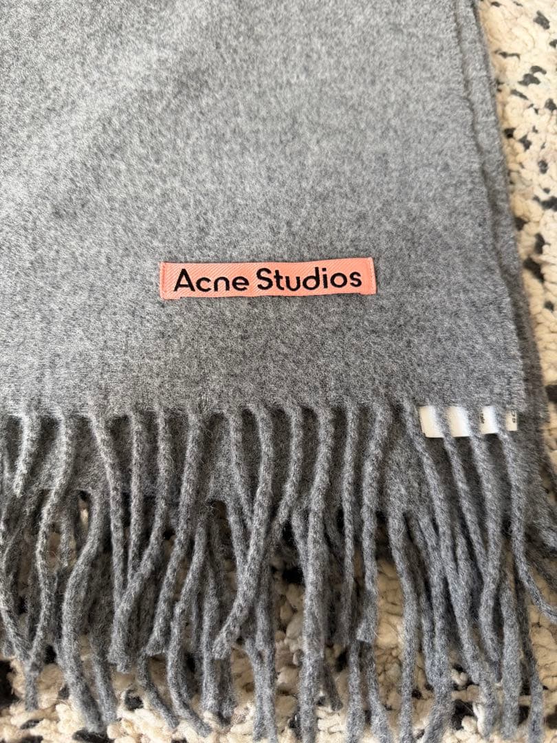 Acne Studios グレー 大判マフラー 約200 x 72cm