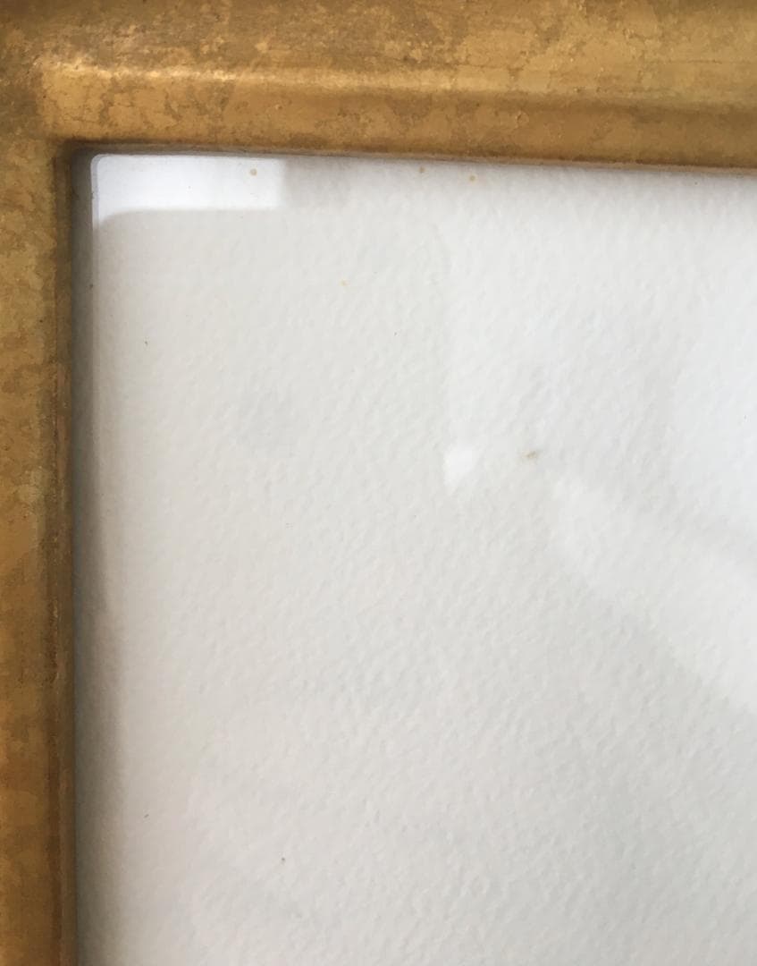 赤石文雄　パステル画「ものおもい」　M10号位　状態良好