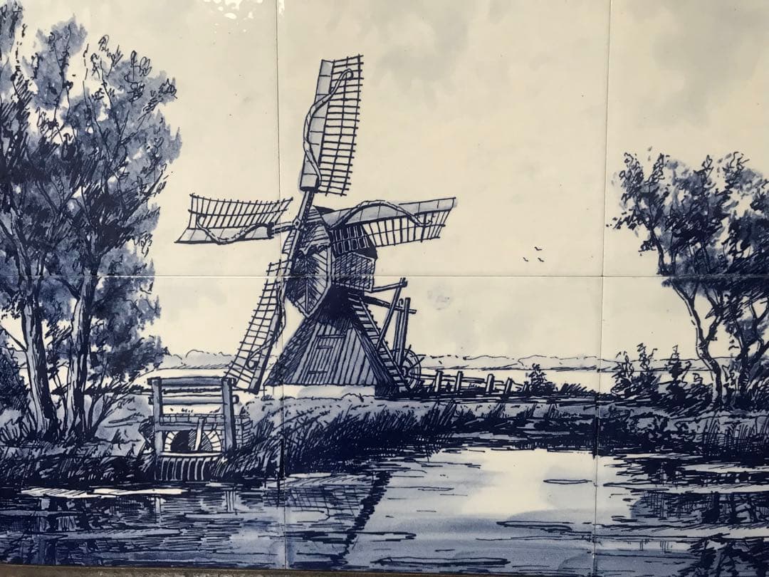 タイル 壁掛け 額絵　オランダ