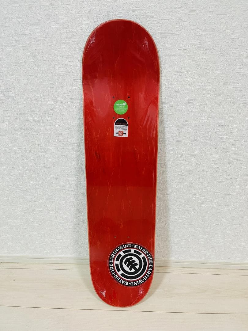 台湾製無地黒デッキテープ付きエレメント　ELEMENT 8.0デッキ