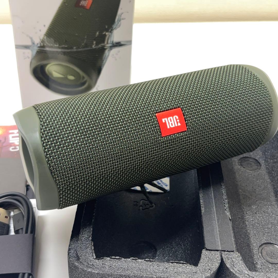 美品 JBL Flip 5 JBL GREN グリーン Bluetooth