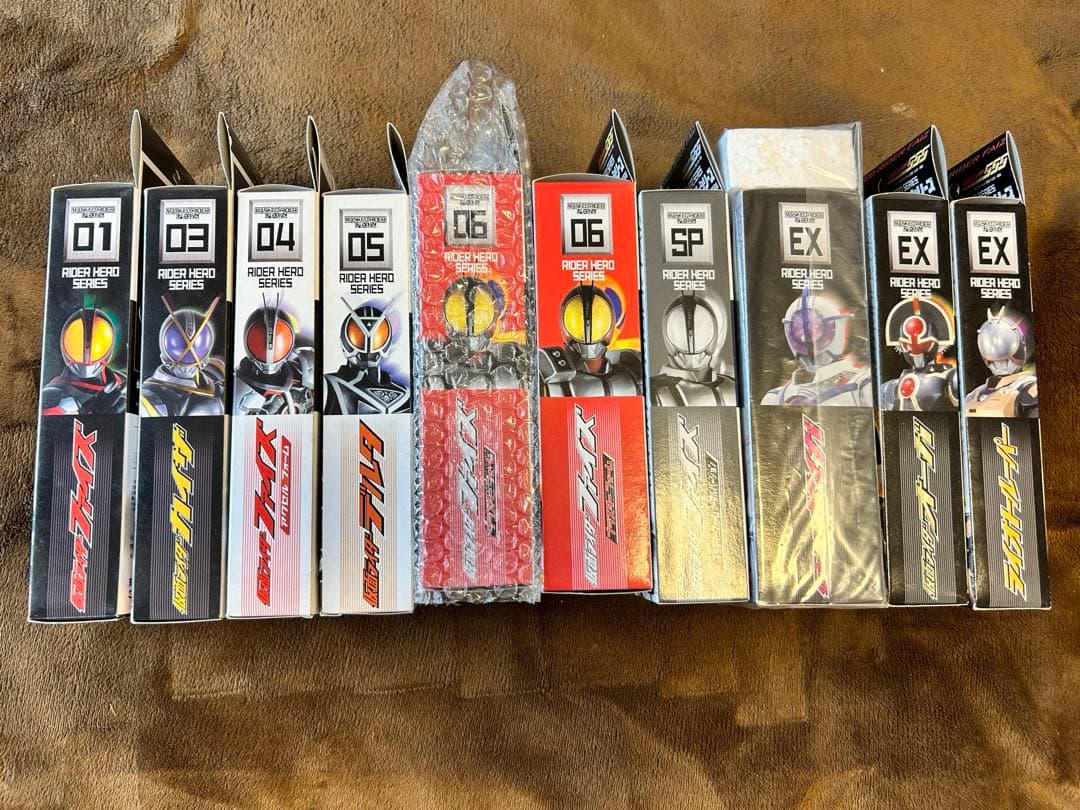 仮面ライダーファイズ ソフビ 当時品 19体セット