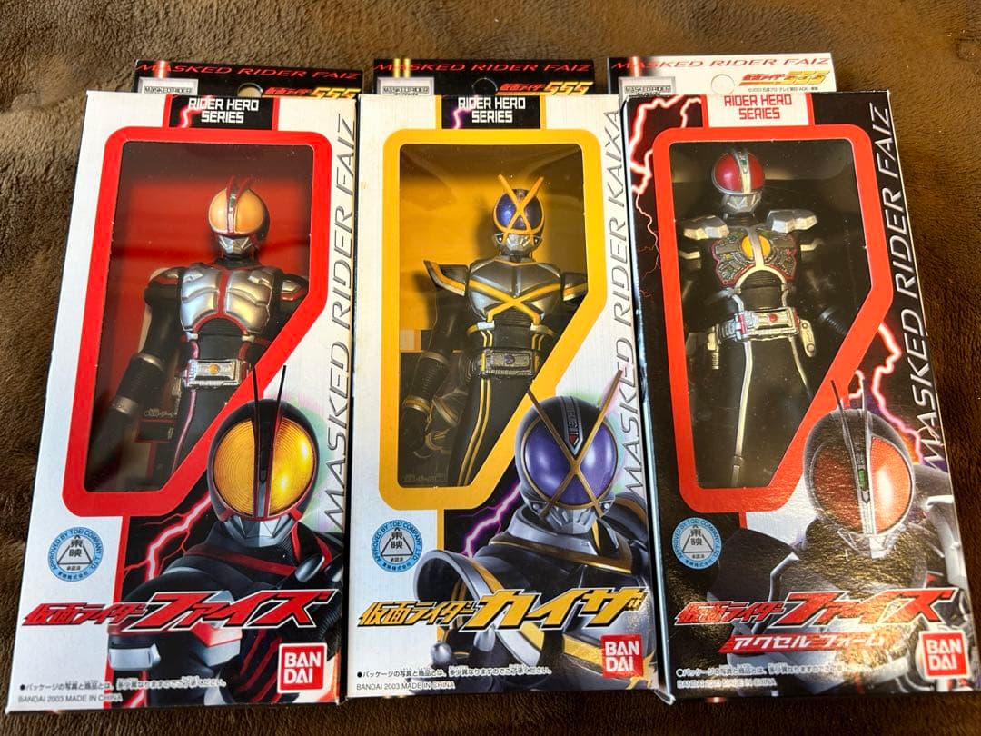 仮面ライダーファイズ ソフビ 当時品 19体セット