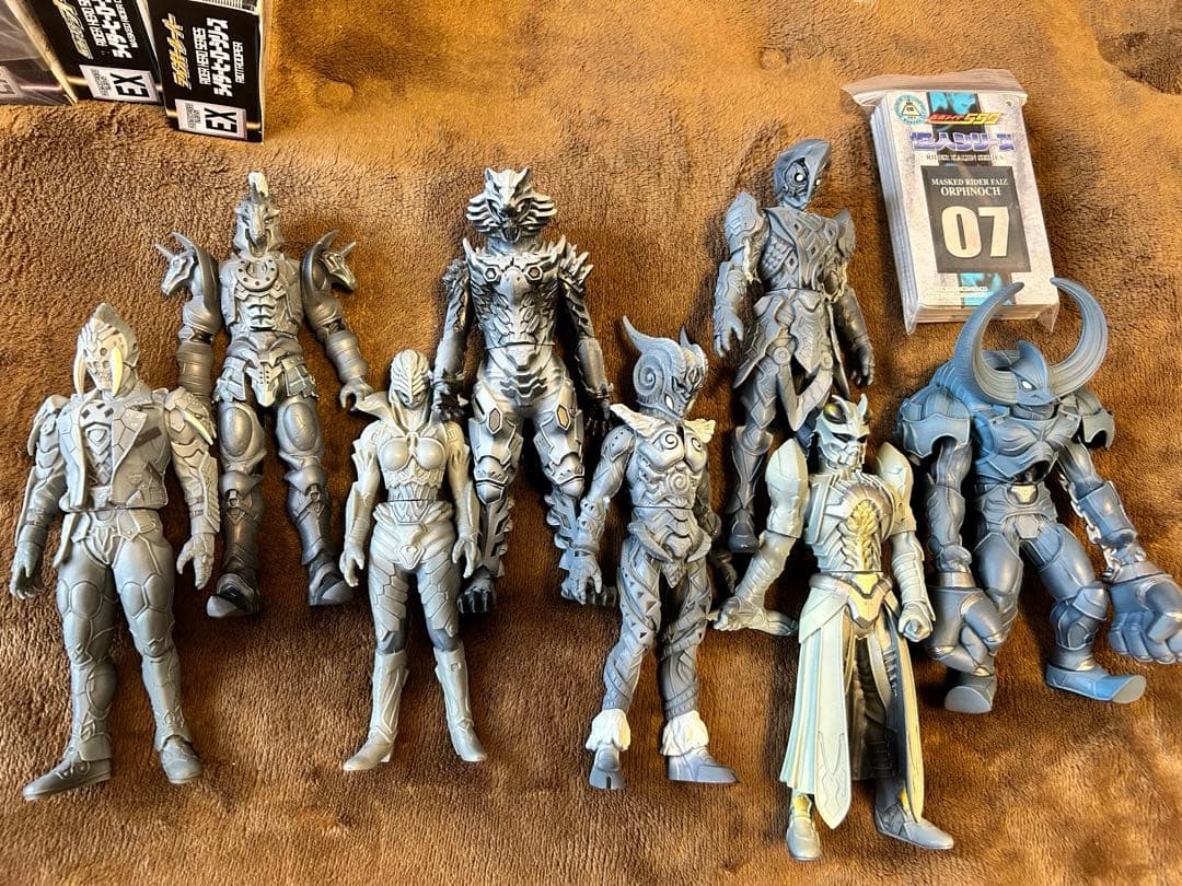 仮面ライダーファイズ ソフビ 当時品 19体セット