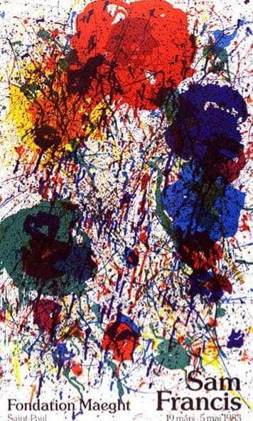 額装済/COMPOSITION 1983/サム フランシス/アートポスター