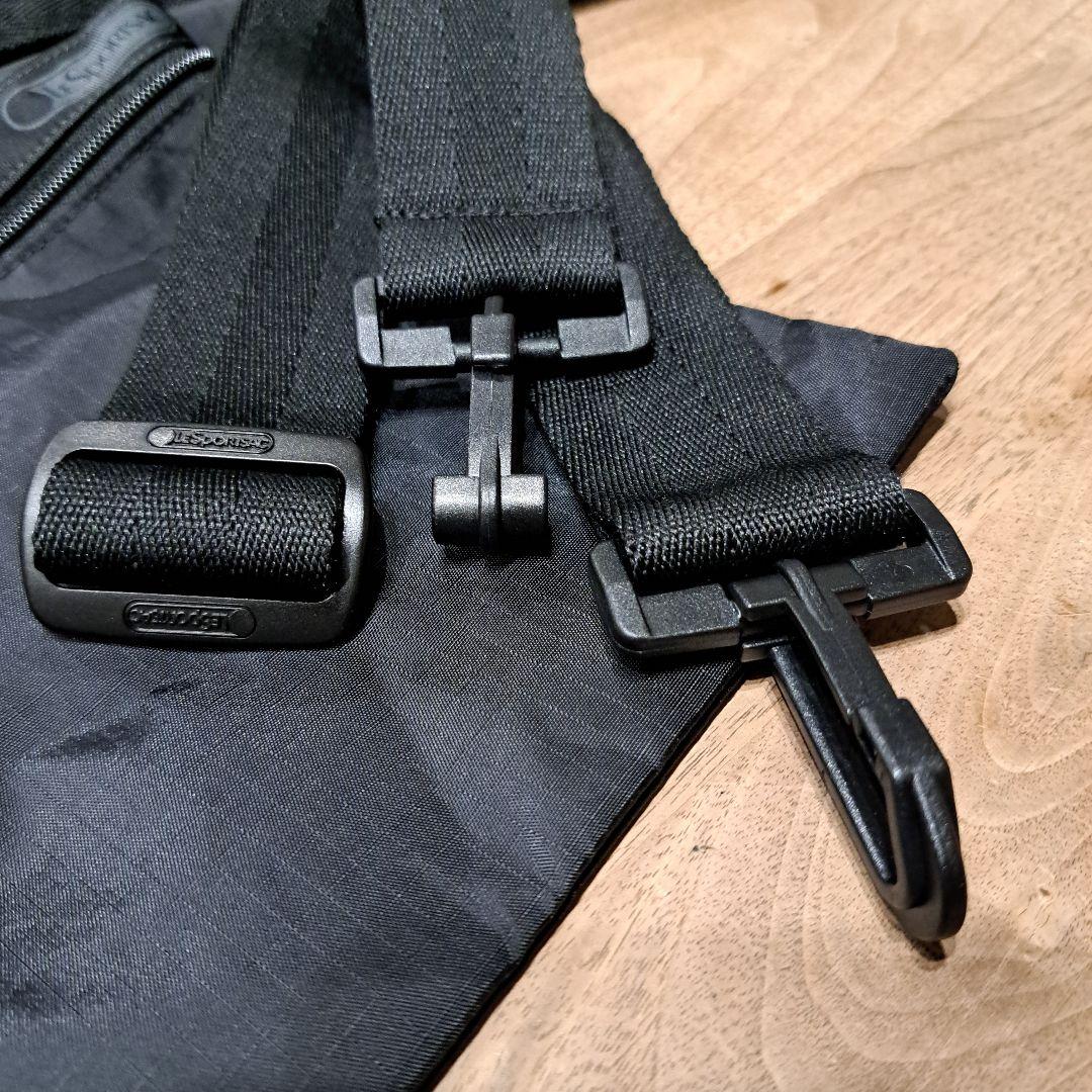 美品　レスポートサック　ボストンバッグ　黒　大容量　ポーチ付き