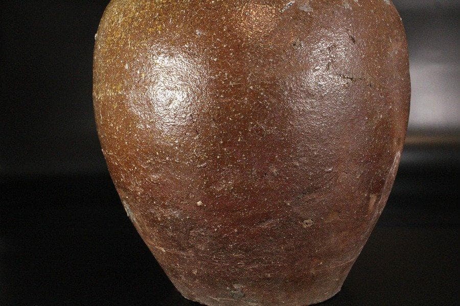 古信楽 壷 六古窯 自然釉 種壷 高34cm 旧家蔵出