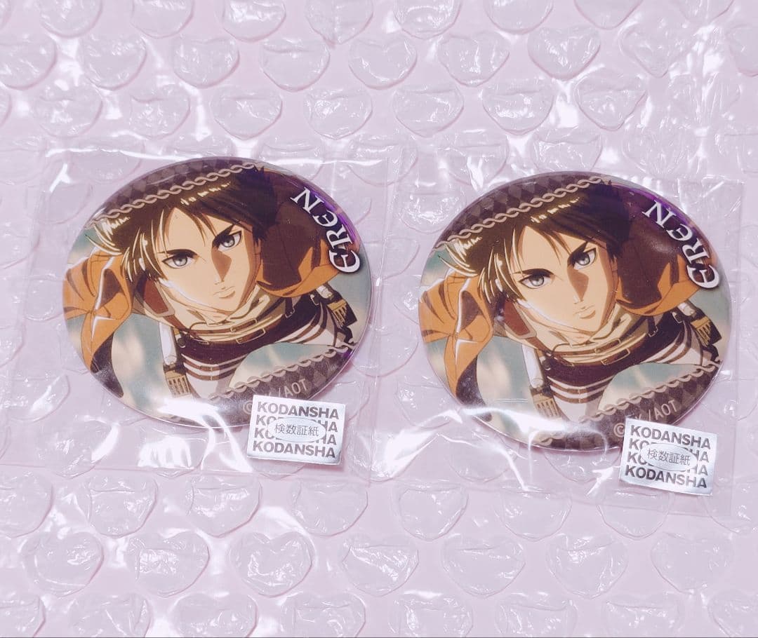 進撃の巨人 エレン イベント限定 缶バッジ attack on titan