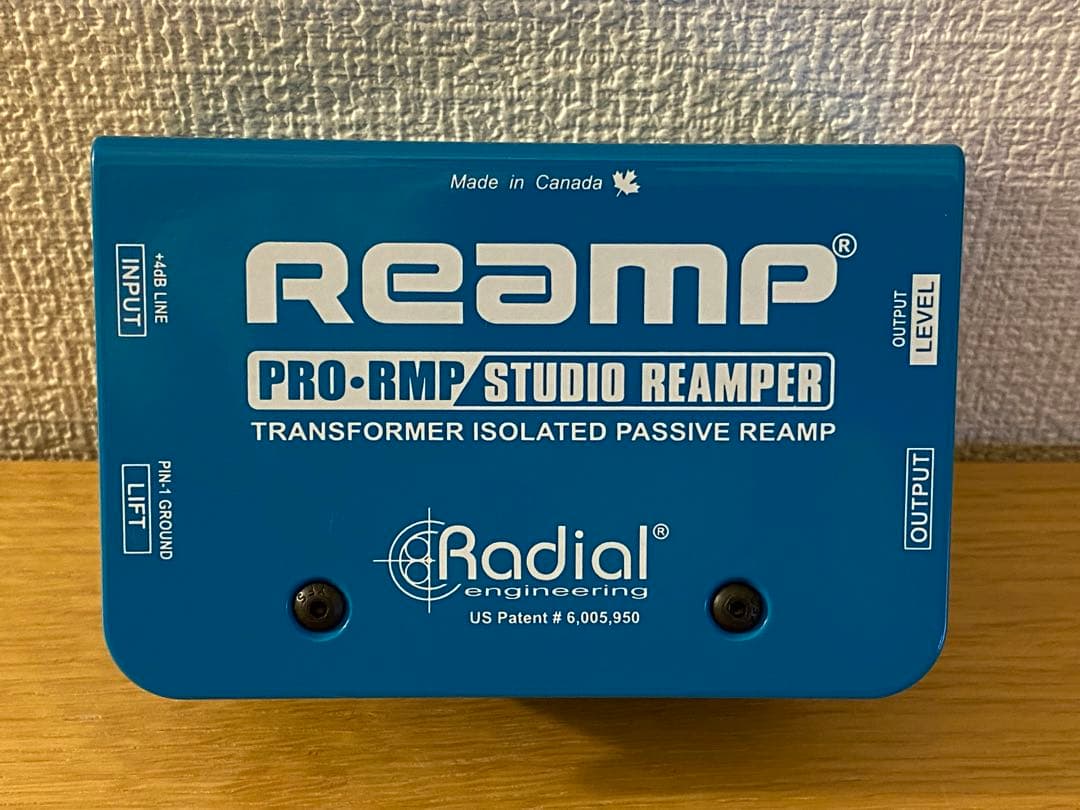 ギター Radial Pro-RMP Studio Reamper