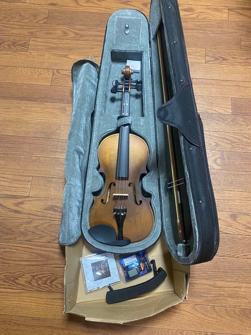 値下げEastarバイオリン 4/4 単板 バイオリンセット ケース付　付属品付