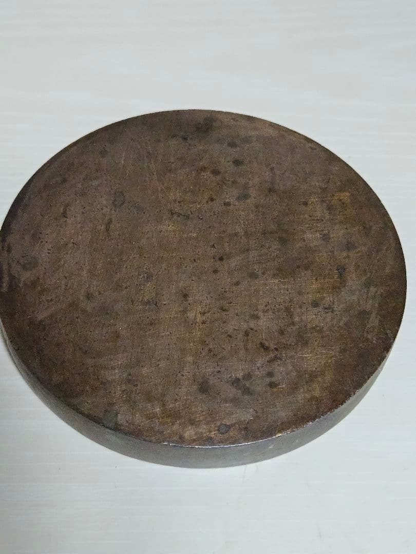 江戸時代　古鏡　和鏡 銅鏡　　円鏡　鶴亀松