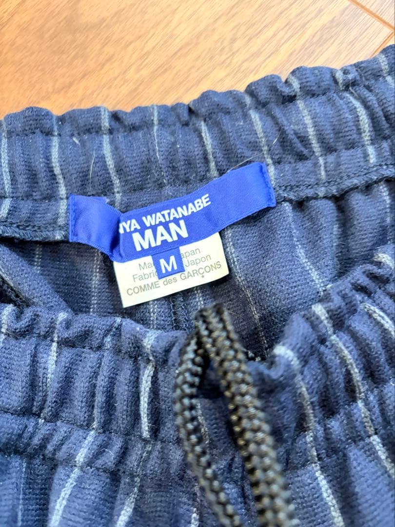 ジュンヤワタナベマン ウール天竺ストライプ セットアップ サイズM