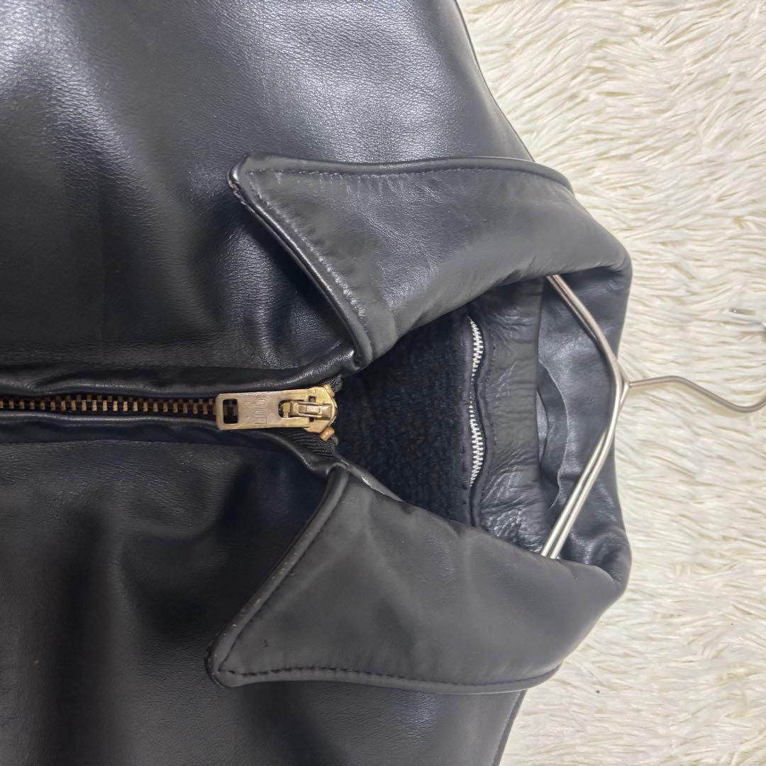 人気✨schott AT101 レザージャケット　シングルライダース　40 黒