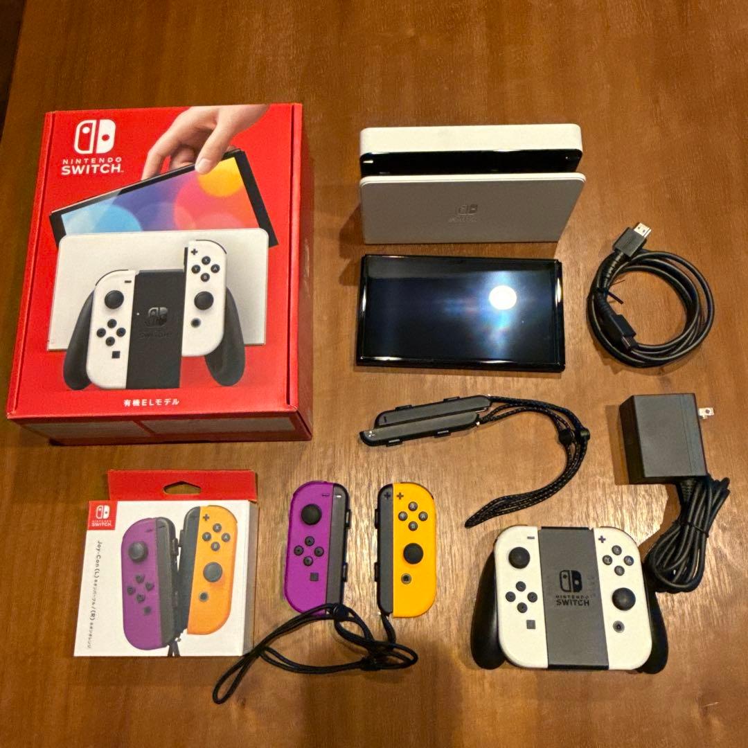 Nintendo switch 本体 有機ELモデル+ ネオンjoycon