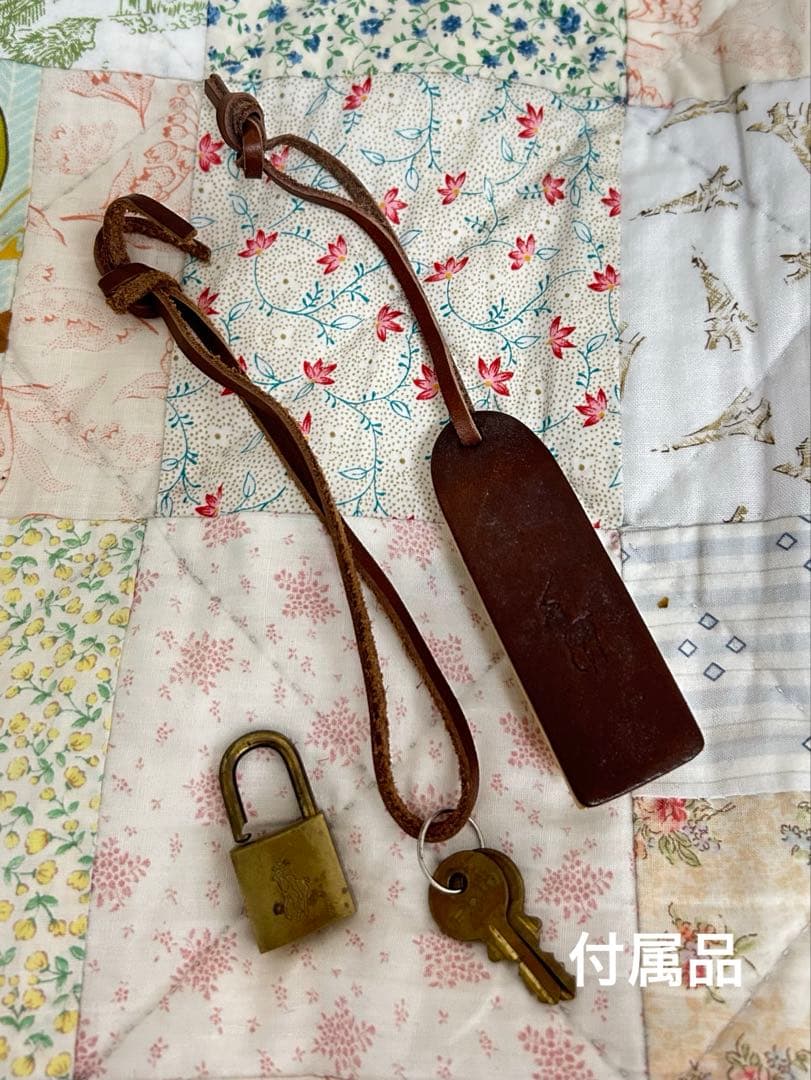 ラルフローレン　チェック柄 ボストンバッグ(大型)